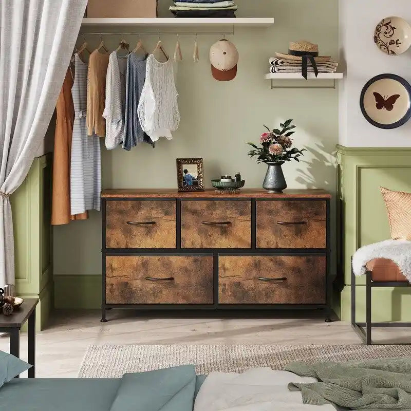 Dresser for Bedroom with 5 Drawers