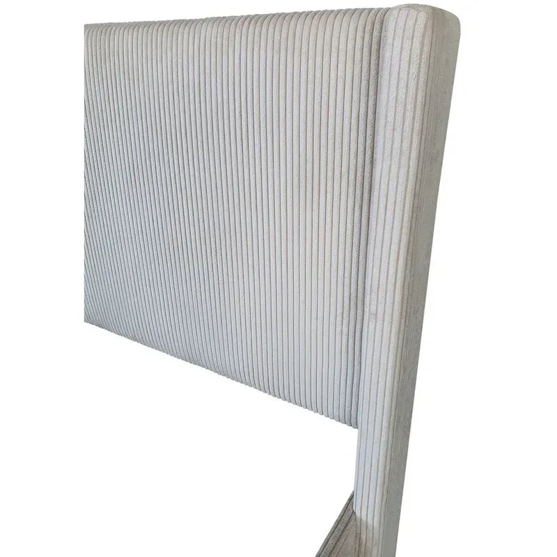Footboard Drawer Storage Upholstered Wingback Bed