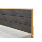 Wedro 5 Piece Dark Brown Rustic Panel Bedroom Set