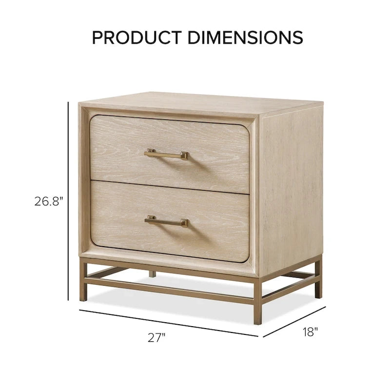 Camera da letto 5 pezzi in legno massiccio di quercia tradizionale Drayden di Furniture of America