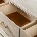 Camera da letto 5 pezzi in legno massiccio di quercia tradizionale Drayden di Furniture of America