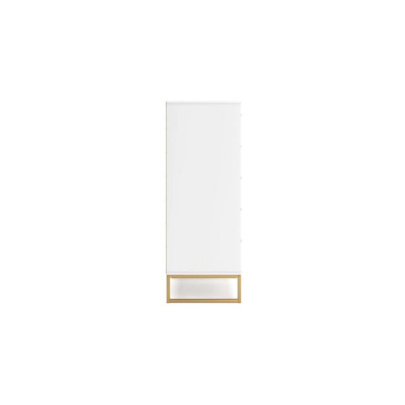 Signature Design by Ashley Socalle White/Gold Chest of Drawers