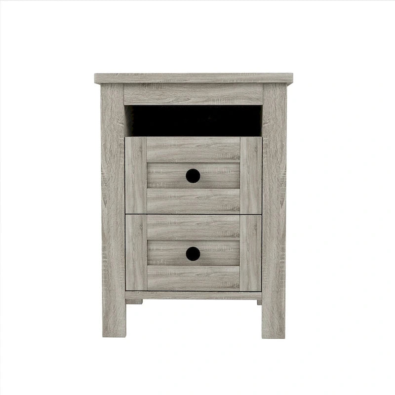 3-Pieces Bedroom Sets Queen Size Platform Bed with Storage Nightstand and Dresser