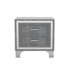 3-Pieces Bedroom Sets with Queen Size Upholstered Platform Bed and Two Nightstands