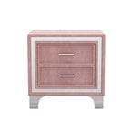3-Pieces Bedroom Sets with Queen Size Upholstered Platform Bed and Two Nightstands