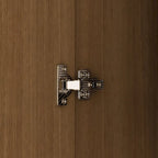 Wardrobe Closet Cabinet with Gold Handles and Optional Top Cabinet