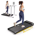 Redliro Walking Pad with Incline Under Desk Treadmill 1 Step Adjust Incline Treadmill for Home Office Portable for Walking Jogging