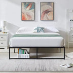 Javlergo 14-Inch Full Size Metal Platform Bed Frame, No Box Spring Needed