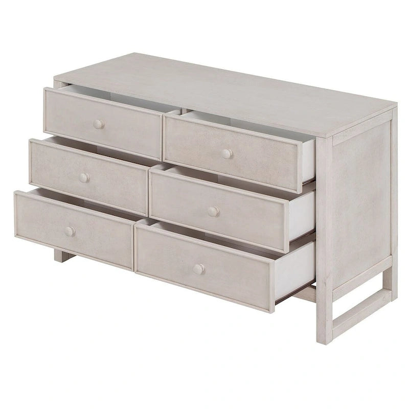 Cassettiera Rustica in Legno da 47,8 L per Camera da Letto