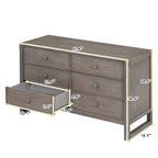 Cassettiera Rustica in Legno da 47,8 L per Camera da Letto
