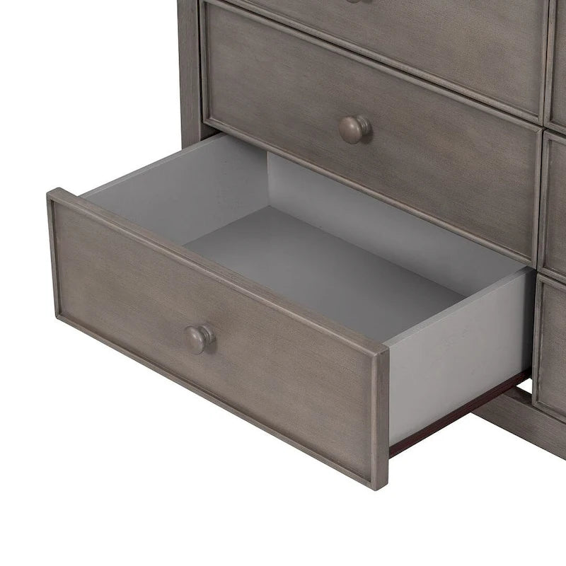 Cassettiera Rustica in Legno da 47,8 L per Camera da Letto