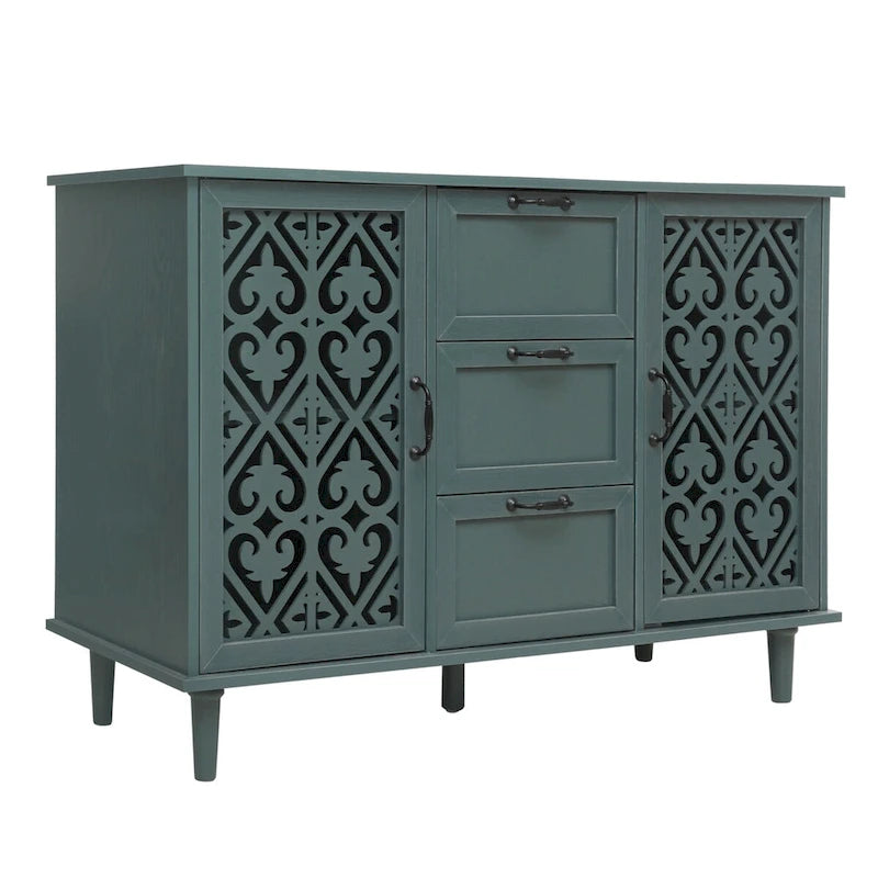 2 Door 3 Drawer Cabinet American Furniture Suitable for Bedroom - N/A