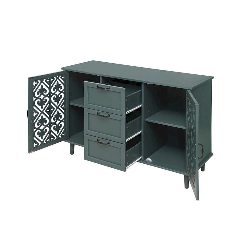2 Door 3 Drawer Cabinet American Furniture Suitable for Bedroom - N/A