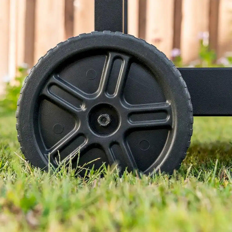 Carrello da preparazione BBQ Nexgrill in acciaio inossidabile da esterno con doppio ripiano