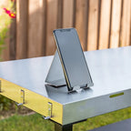 Carrello da preparazione BBQ Nexgrill in acciaio inossidabile da esterno con doppio ripiano