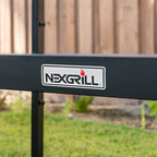 Carrello da preparazione BBQ Nexgrill in acciaio inossidabile da esterno con doppio ripiano