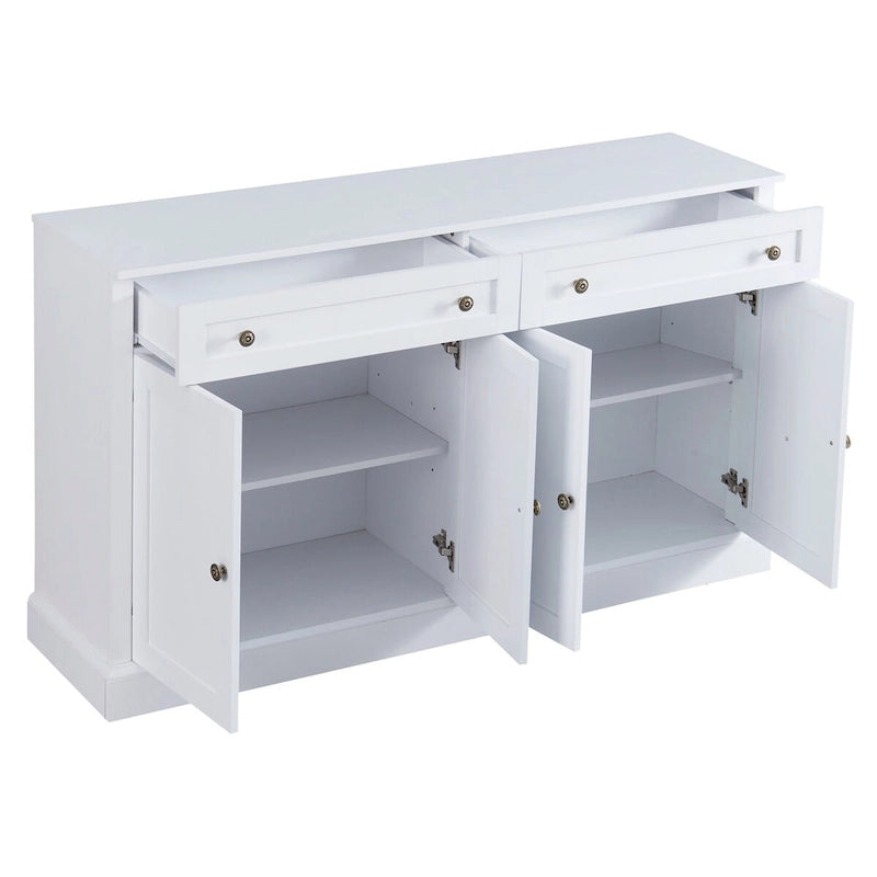 60-Inch Sideboard Cabinet with 2 Drawers and 4 Doors