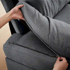 4 Seat U Shaped Sectional Sofa Couch with Double Chaise for Living Room