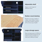 Kitchen Storage Cabinets with Solid Wood Side Cabinets, Microwave Cabinets, Buffet