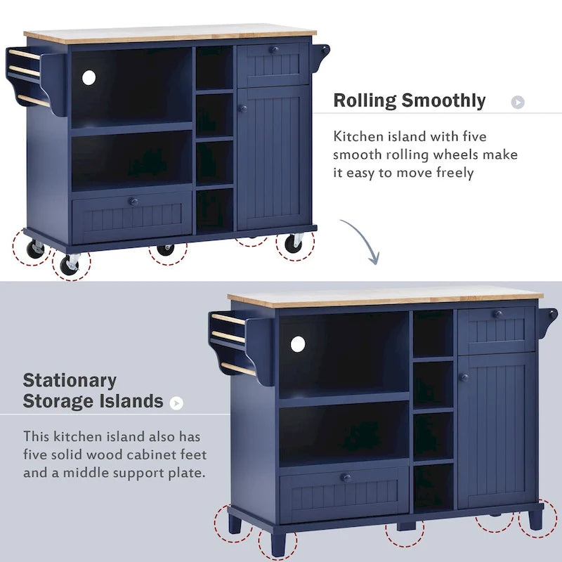 Kitchen Storage Cabinets with Solid Wood Side Cabinets, Microwave Cabinets, Buffet