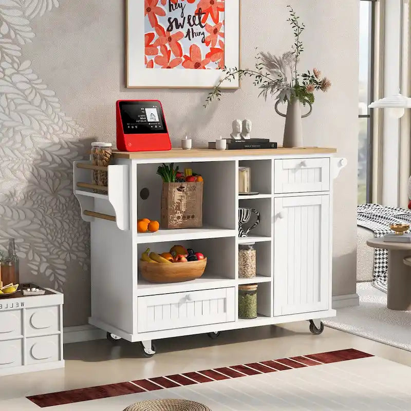 Kitchen Storage Cabinets with Solid Wood Side Cabinets, Microwave Cabinets, Buffet