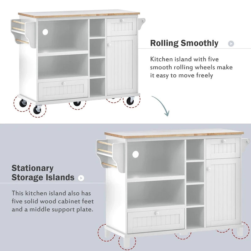 Kitchen Storage Cabinets with Solid Wood Side Cabinets, Microwave Cabinets, Buffet