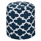 Majestic Home Goods Trellis Indoor / Outdoor Ottoman Pouf 16 L x 16 W x 17 H