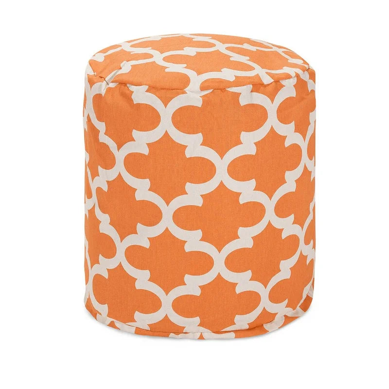 Majestic Home Goods Trellis Indoor / Outdoor Ottoman Pouf 16 L x 16 W x 17 H