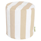 Majestic Home Goods Pouf / Ottomano da Interno / Esterno a Righe Verticali 40,6 L x 40,6 P x 43,2 H cm