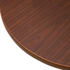 Glitzhome 39.5H Modern Bistro Walnut Top Round Pub Bar Table