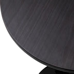 Glitzhome 39.5H Modern Bistro Walnut Top Round Pub Bar Table