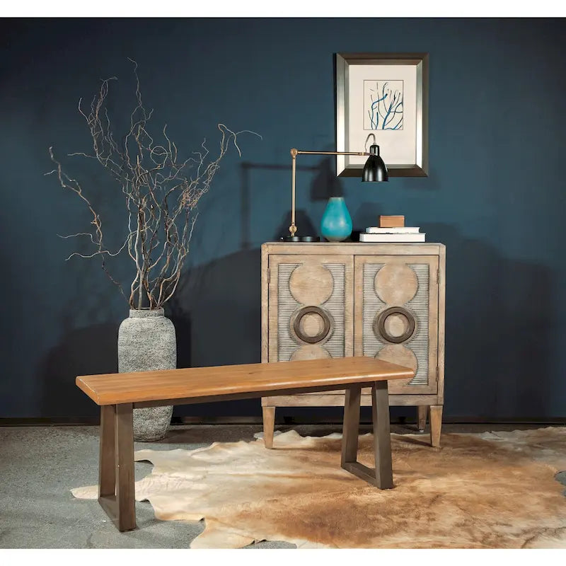 Panca Weston con Finitura Rustic Sand