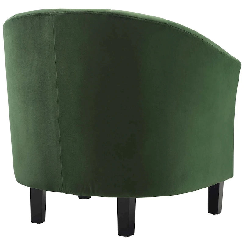 Silver Orchid Streitmann Channel Tufted Velvet Armchair (Set of 2)