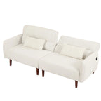 GEITIN Convertible Futon Sofa Bed with 2 Pillows