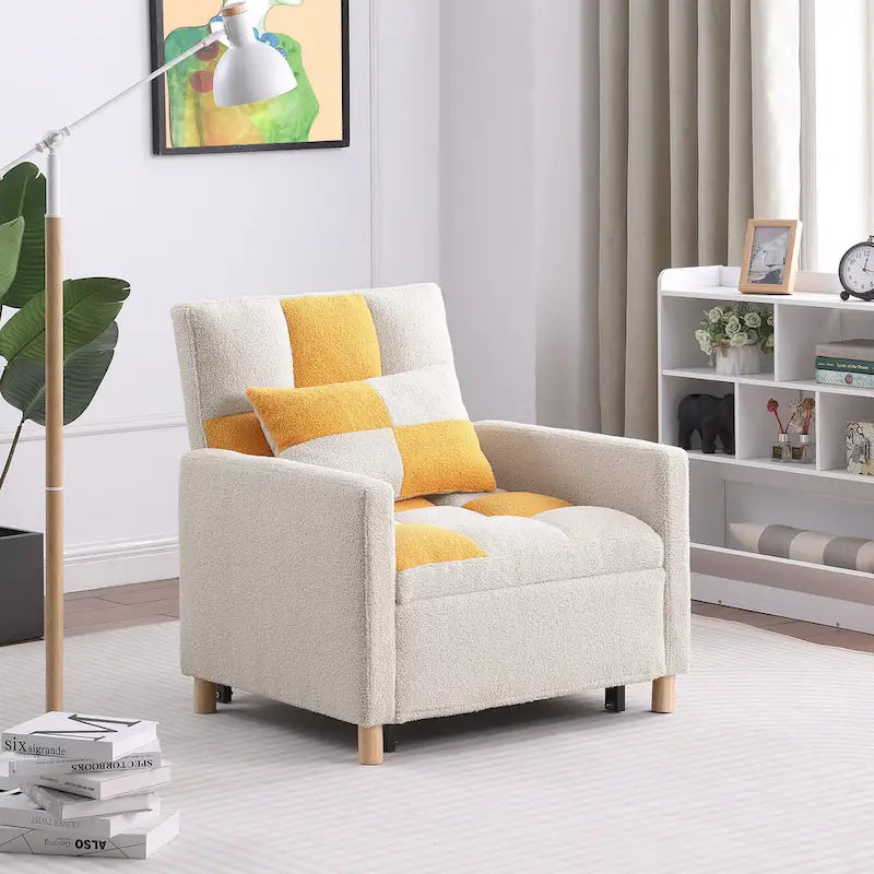 Poltrona Letto Convertibile con Cuscino