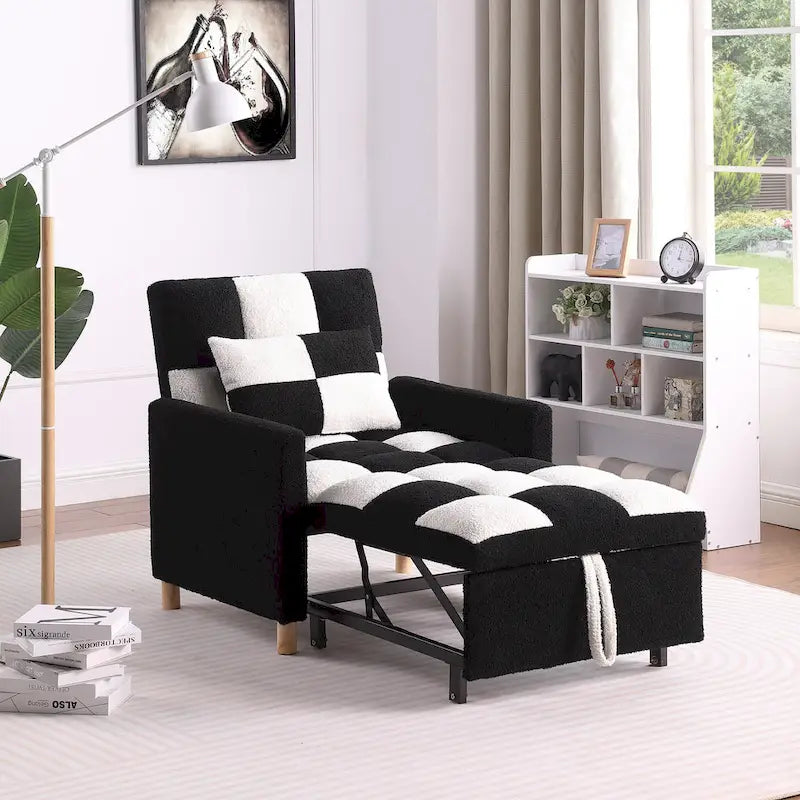 Poltrona Letto Convertibile con Cuscino