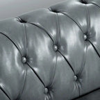 84.65 Rolled Arm Chesterfield 3 Seater Sofa