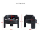 Poltrona d'accento rivestita in bouclé