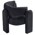 Poltrona d'accento rivestita in bouclé