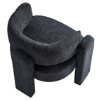 Poltrona d'accento rivestita in bouclé