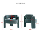Poltrona d'accento rivestita in bouclé