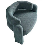 Poltrona d'accento rivestita in bouclé