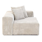 Divano sezionale modulare di lusso a U con chaise longue e pouf