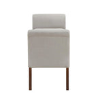 Velvet Upholstered Rolled Arms Storage Bench