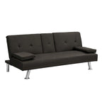 Divano Letto Convertibile Moderno Regolabile - Divano Doppio Reclinabile in Similpelle