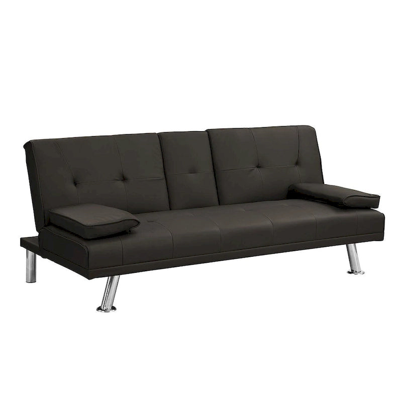 Divano Letto Convertibile Moderno Regolabile - Divano Doppio Reclinabile in Similpelle