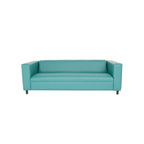 HomeRoots Divano 84 in similpelle blu con gambe nere - 84