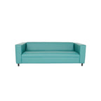 HomeRoots Divano 84 in similpelle blu con gambe nere - 84