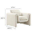 Waverly Boucle Upholstered Armchair