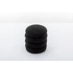Soft Velvet Round Ottoman Footrest Stool